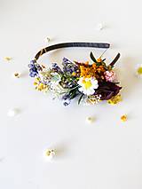 Čiapky, čelenky, klobúky - Kvetinová čelenka "tôňa spomienok" - 15954213_