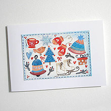 Papiernictvo - Vianočná pohľadnica 164 - 15954312_