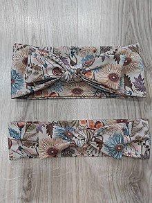Čiapky, čelenky, klobúky - Set čeleniek Mama & Dcéra - 15956101_