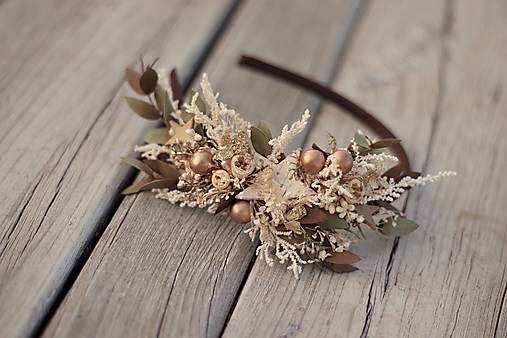 Ozdoby do vlasov - Čelenka do vlasov "Březová hvězda" - 15959136_