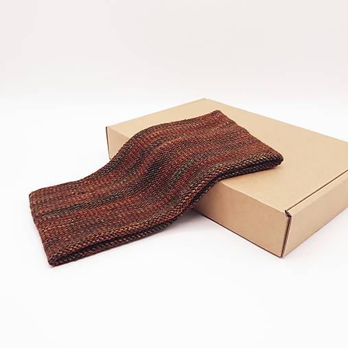 Čiapky, čelenky, klobúky - SPORT merino čelenka limitka (hnedohrdzavá melírová) - 15956851_