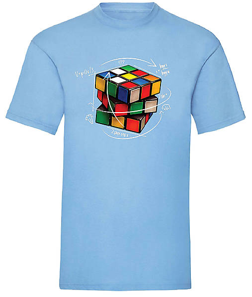 Pánske oblečenie - Rubikova kocka pánske (XXL - Modrá) - 15958977_