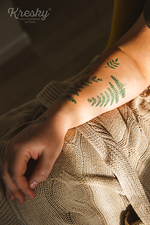 Dočasné tetovačky - Papraďové