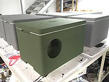 Pre zvieratá - Mačacia búdka - polystyrénový box (Zelená - fasádna akrylová farba) - 15956305_