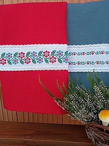 Úžitkový textil - Vyšívaná dekoračná utierka - 15958141_