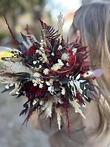 Kytice pre nevestu - Svadobná kytica zo sušených kvetov - 15957732_