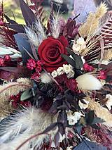 Kytice pre nevestu - Svadobná kytica zo sušených kvetov - 15957733_