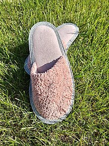 Ponožky, pančuchy, obuv - Papuče barefoot  staro ružová 2 - 15960461_