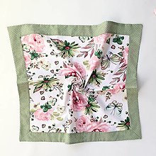 Úžitkový textil - bavlnený obrus motýle a ruže (50/50) - 15962551_