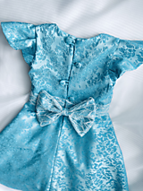 Detské oblečenie - Dievčenské žakárové šaty - 15960416_