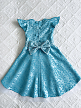 Detské oblečenie - Dievčenské žakárové šaty - 15960422_