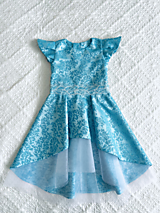 Detské oblečenie - Dievčenské žakárové šaty - 15960424_