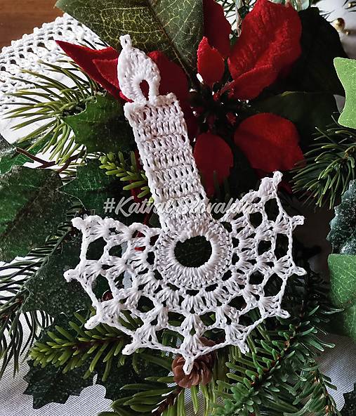 Dekorácie - *** háčkované sviečky *** (sviečka vejárik) - 15963990_