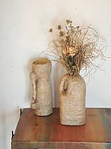 Dekorácie - váza "papier+betón" - 15963946_