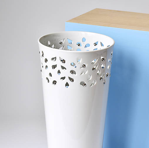 Dekorácie - Porcelánová váza Kapky velká - 15962991_