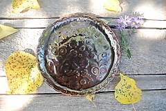 Nádoby - Keramické nádoby zlato-bronzové - 15964313_