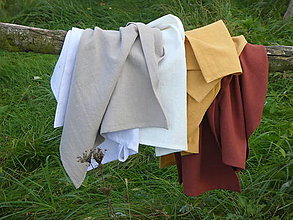 Úžitkový textil - Utierka ľanová Uni, rôzne farby - 15966458_