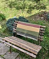 Úžitkový textil - Zeleno-žlto-hnedý koberček - 15966605_
