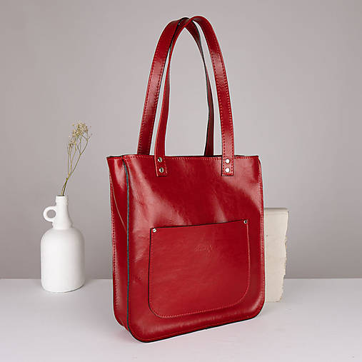 Kabelky - Vera style (červená) (bez crossbody popruhu) - 15966774_