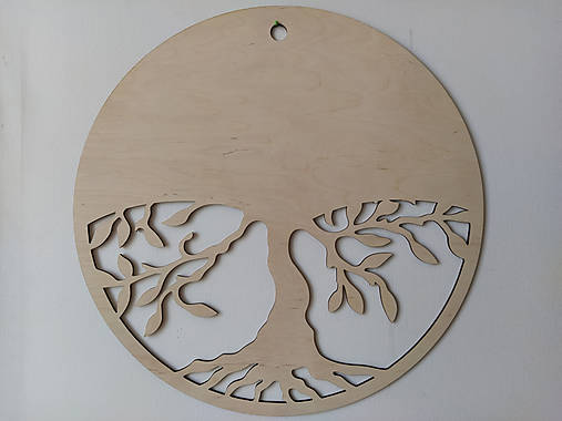  - Drevený výrez "Strom života" vhodný na výrobu machového obrazu  (25 cm) - 15968145_