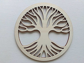 Dekorácie - Drevený výrez "Strom života" vhodný na výrobu machového obrazu - 15968195_