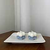 Darčeky pre svadobčanov - Svadobná sviečka - dvojfarebná mini bubble - 15967832_