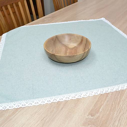 Úžitkový textil - PASTEL - zelený jednofarebný obrus štvorec 65x65cm - 15966447_