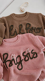 Detské oblečenie - Vyšívaný bavlneny peseonalizovaný sveter - 15965964_