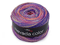 Polotovary - Pletacia priadza Nevada Color 150 g (6304 fialová) - 15966687_