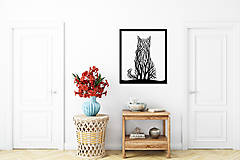 Obrazy - Drevený obraz Zvierací strom - Mačka - 15967077_