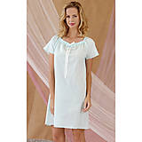 Nočná bielizeň - Lilly - nočná košeľa, bio bavlna, modrá - 15969777_