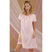 Nočná bielizeň - Lilly - nočná košeľa, hodváb, ružová - 15969357_