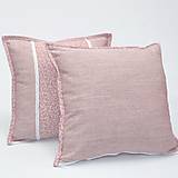 Úžitkový textil - PASTEL - biele ornamenty na pastelovej ružovej - obliečka na vankúš 40x40cm - 15969450_