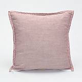 Úžitkový textil - PASTEL - biele ornamenty na pastelovej ružovej - obliečka na vankúš 40x40cm - 15969451_
