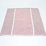 Úžitkový textil - PASTEL - biele ornamenty na pastelovej ružovej - obliečka na vankúš 40x40cm - 15969452_