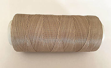 Galantéria - Polyesterové voskované šnúrky (Cifa) 0,8mm, Škála farieb 3 (Béžová č.0081) - 15968897_