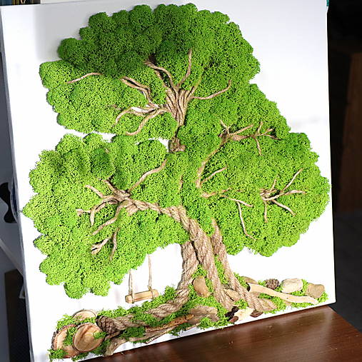 Machový obraz Strom (50x50 cm)