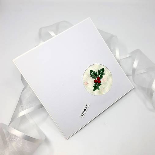  - Vianočné pohľadnice II (Dva lístky vľavo) - 15969227_