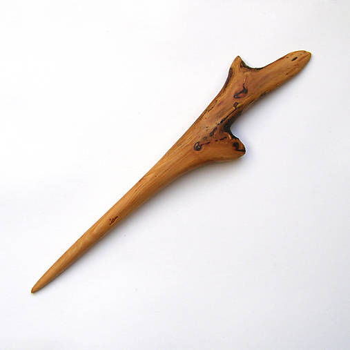 Ozdoby do vlasov - Drevená ihlica do vlasov - z bukovej halúzky - 15969071_