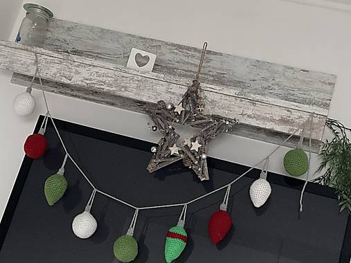 Dekorácie -  Závesná girlanda dekorácia /Vianočná/ - 15970699_