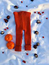 Detské oblečenie - Detské pletené kamašky-oranžová - 15973174_