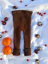 Detské oblečenie - Detské pletené kamašky-hnedá - 15973503_