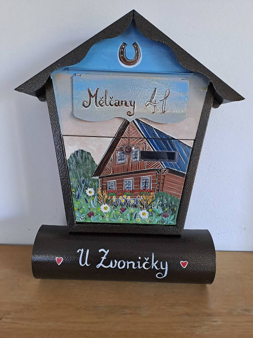 Úložné priestory & Organizácia - Poštová schránka, maľovaná - 15971155_