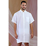 Pánske oblečenie - Oscar - ľanová dlhá košeľa - 15972607_