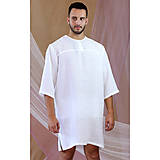 Pánske oblečenie - Leo - ľanová dlhá košeľa - 15973464_