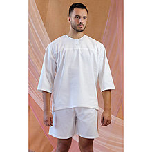 Pánske oblečenie - Henry - flanelová košeľa a šortky, bio bavlna - 15972384_