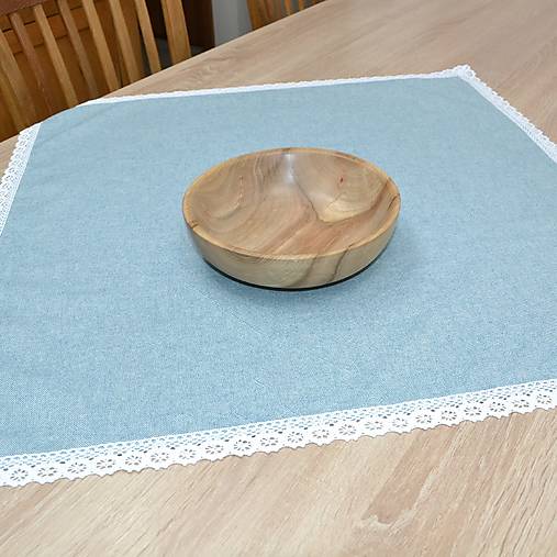 Úžitkový textil - PASTEL - modrý jednofarebný obrus štvorec 65x65cm - 15973291_