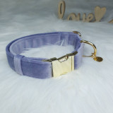 Pre zvieratá - Baxie lavender lila zamatový handmade obojok pre psa fialový, levanduľový - 15973959_