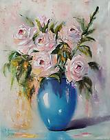 Obrazy - Obraz "Ruže"-olejomaľba, 40x50cm - 15972590_
