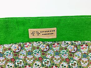 Iné tašky - Halloween zelená crossbody taška - 15975528_